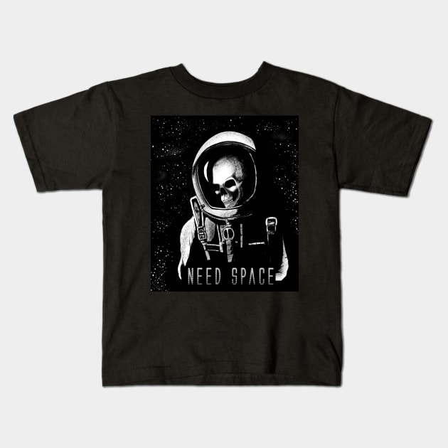 skull art Kids T-Shirt by kohtart